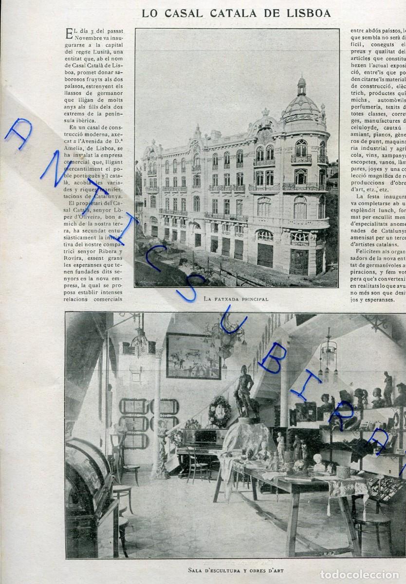 Coleccionismo de revistas y peri&oacute;dicos: REVISTA ANY 1909 EL CASAL CATALA DE LISBOA PORTUGAL RESTUARACIO DEL LICEU