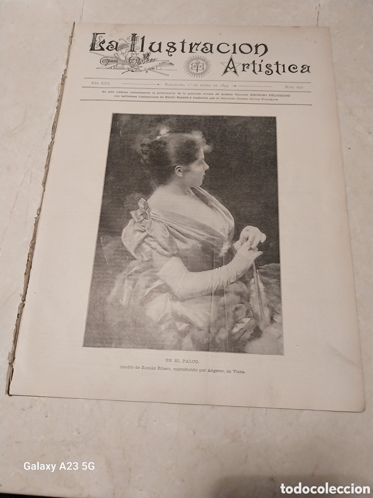 Collectionnisme de Revues et Journaux: REVISTA 1894 EN EL ROSARIO DE REYZNER. ENTRE COMPADRES DE J. ARAUJO.UNA BODA EN ARAGON DE P. SALINAS