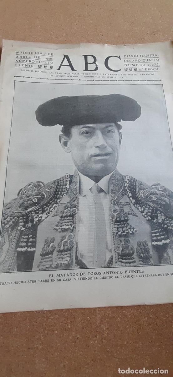 Coleccionismo de Revistas y Peri&oacute;dicos: ABC. Diario ilustrado. 5 de abril de 1908.