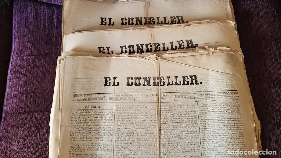 Coleccionismo de Revistas y Peri&oacute;dicos: 36 DIARIOS EL CONCELLER, EDICI&Oacute;N DE LA MA&Ntilde;ANA SIGLO XIX