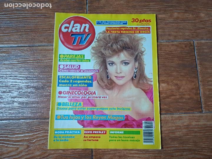 Coleccionismo de revistas y peri&oacute;dicos: CLAN TV N &ordm; 100 1989 PORTADA DINASTIA , INTERIOR ELVIS PRESLEY