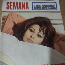 Coleccionismo de Revistas y Periódicos: REVISTA SEMANA 1967 SOFÍA LOREN MODA BELLA AURORA MASSIEL MARILYN MONROE FALLAS VALENCIA