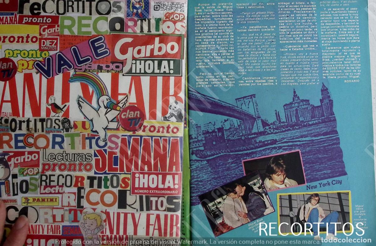 Coleccionismo de Revistas y Peri&oacute;dicos: miguel bose