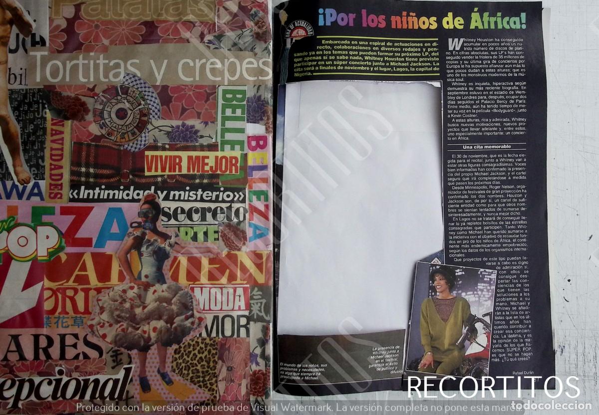 Coleccionismo de Revistas y Peri&oacute;dicos: WHITNEY HOUSTON recorte