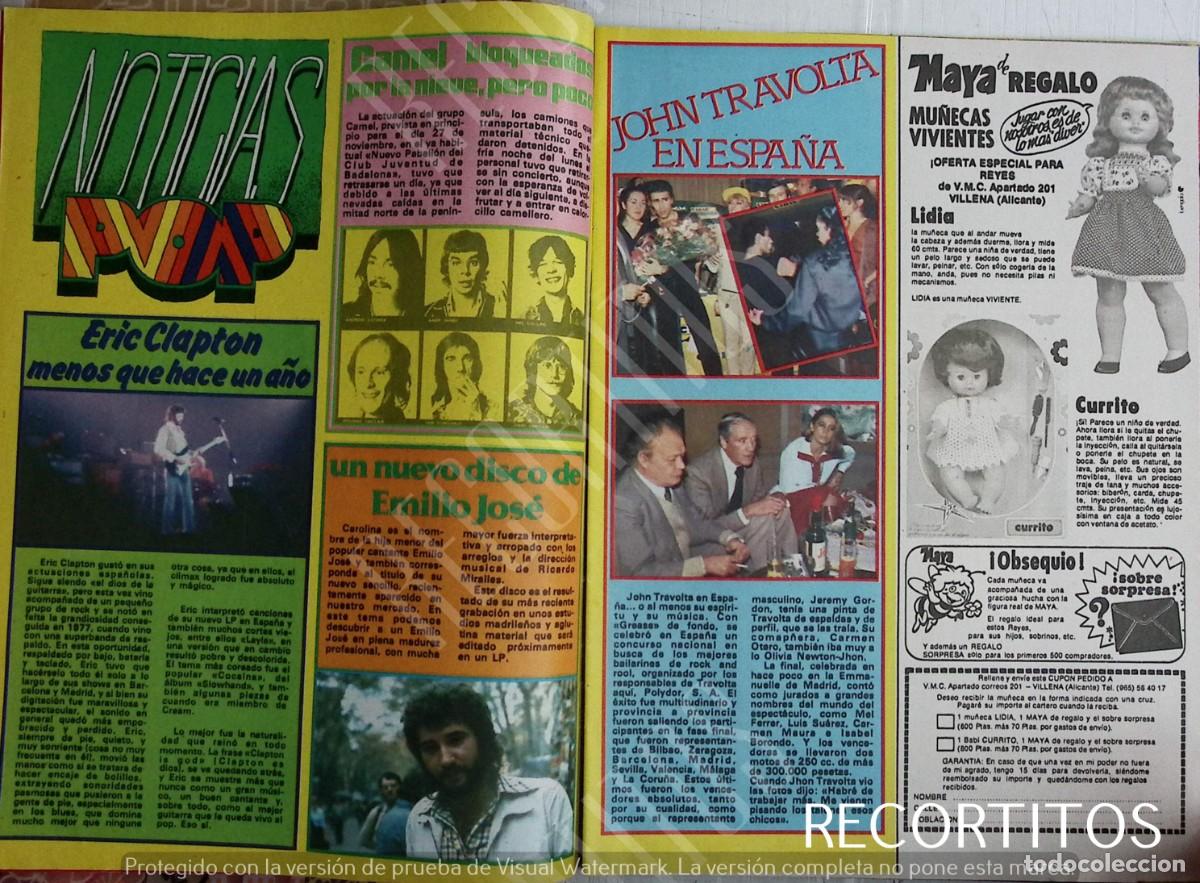 Coleccionismo de Revistas y Peri&oacute;dicos: JOHN TRAVOLTA eric clapton emilio jose camel eric clapton