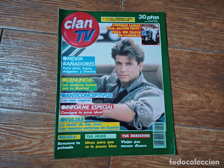 Coleccionismo de Revistas y Peri&oacute;dicos: CLAN TV N &ordm; 124 1989 PORTADA LORENZO LAMAS FALCON CREST
