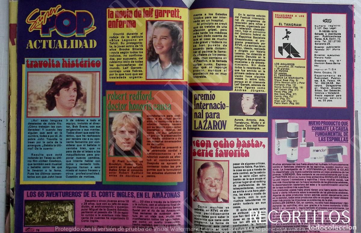 Colecionismo de Revistas e Jornais: JOHN TRAVOLTA brooke shields robert redford con 8 basta van patten valerio lazarov