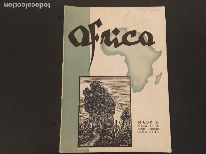 Coleccionismo de Revistas y Peri&oacute;dicos: REVISTA AFRICA - NUMERO 37 Y 38 A&Ntilde;O 1945 - MADRID - REVISTA ANTIGUA -VER FOTOS-(V-24.855)