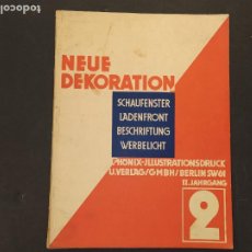 Coleccionismo de Revistas y Periódicos: NEUE DEKORATION - NUMERO 2 AÑO 1931 - REVISTA ANTIGUA DE DECORACION -VER FOTOS-(V-24.869)
