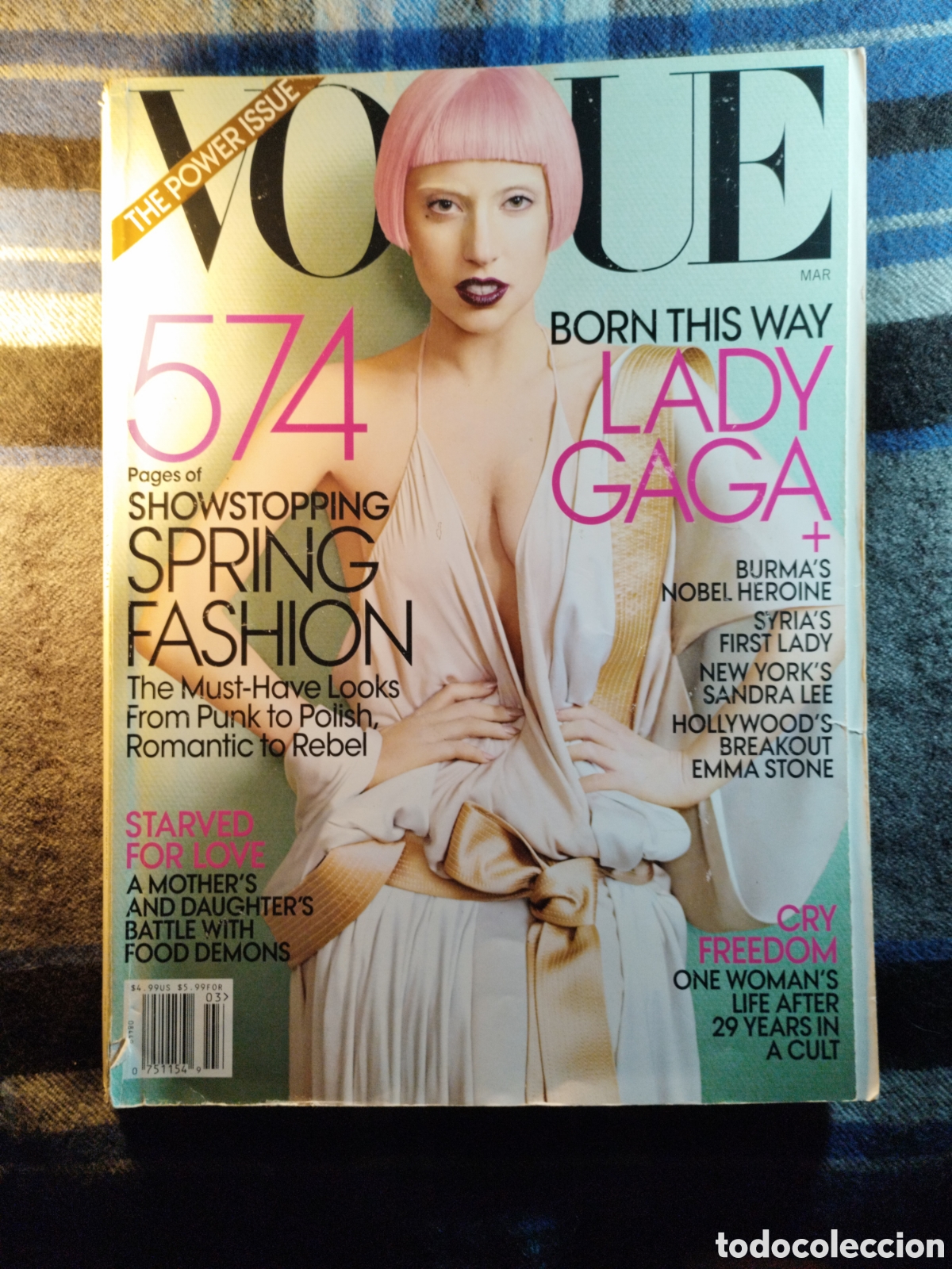 Coleccionismo de Revistas y Peri&oacute;dicos: VOGUE U.S.A.LADY GAGA. March 2011