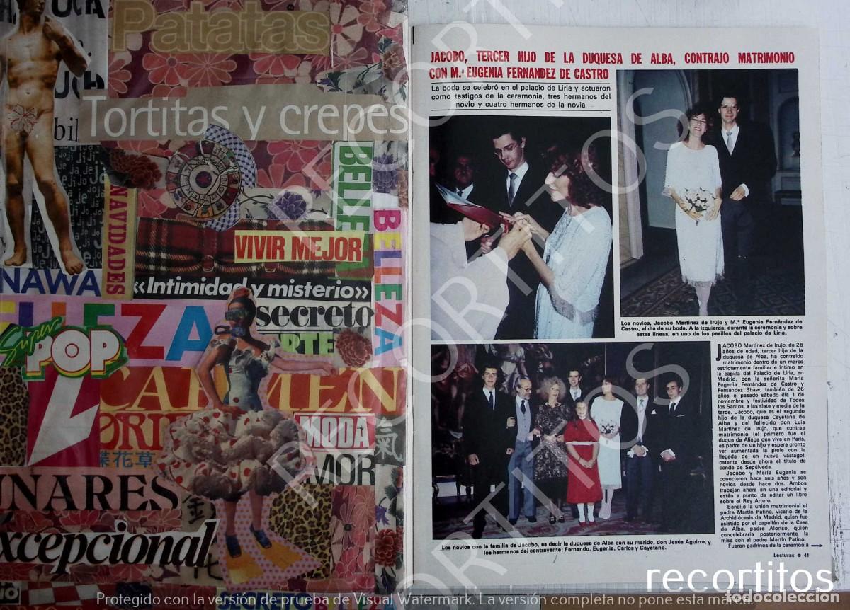 Coleccionismo de Revistas y Peri&oacute;dicos: ISABEL PREYSLER JACOBO MARTINEZ DE IRUJO conde de siruela cayetana duquesa de alba