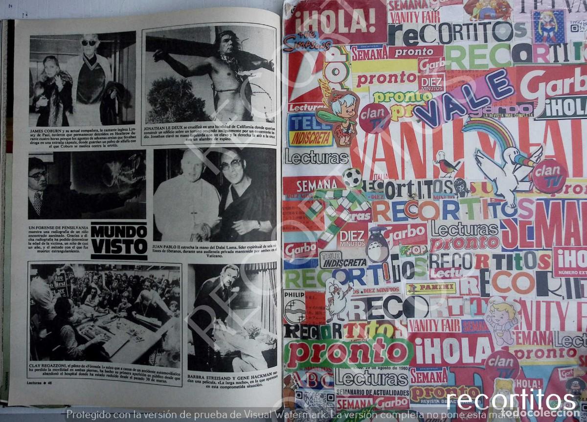 Coleccionismo de Revistas y Peri&oacute;dicos: barbra streisand GENE HACKMAN DALAI LAMA JUAN PABLO II PAPA JAMES COBURN