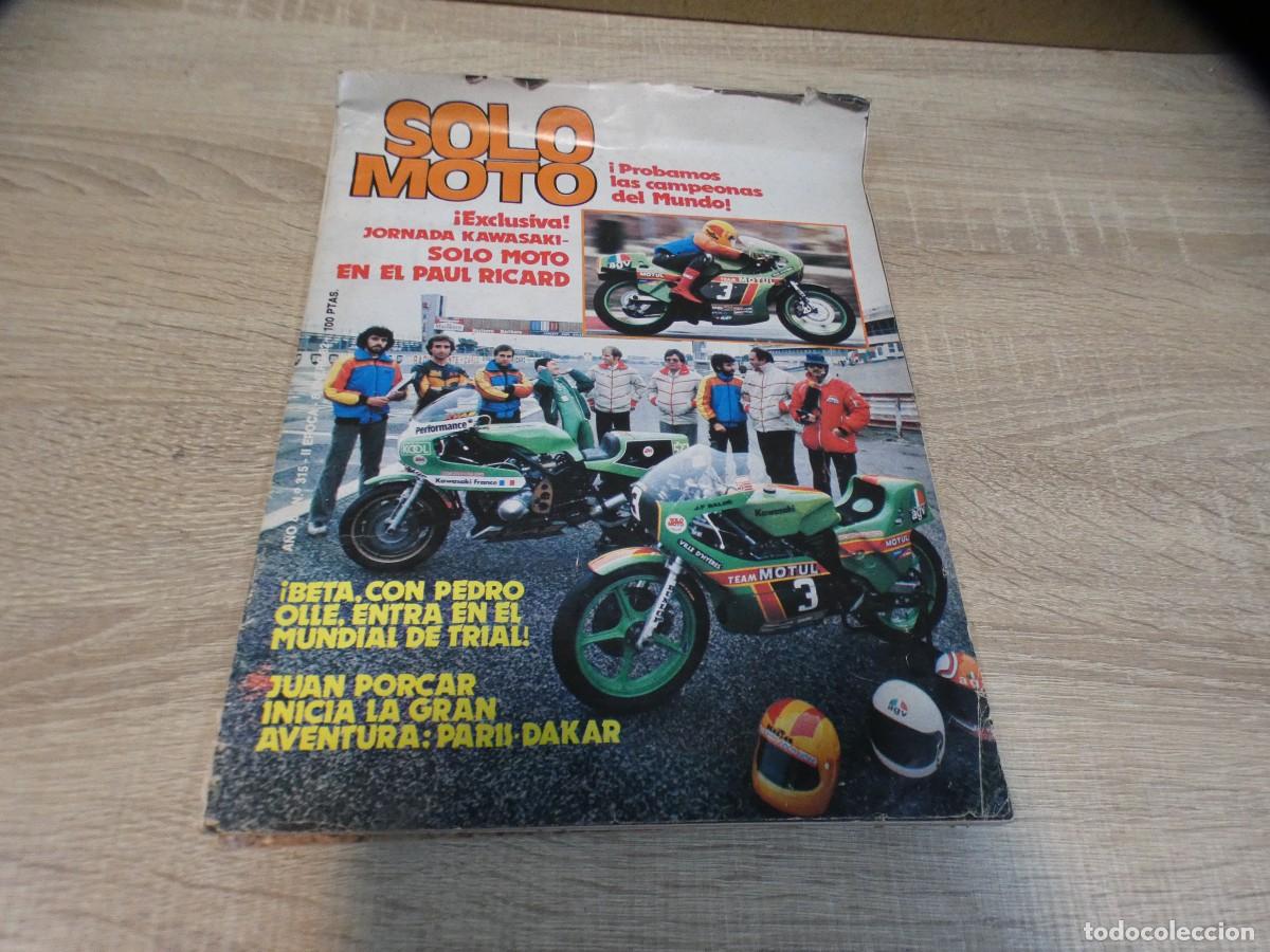 Coleccionismo de Revistas y Peri&oacute;dicos: ARKANSAS1980 REVISTA DEL MOTOR ESTADO DECENTE SOLO MOTO N 315 ENERO 82