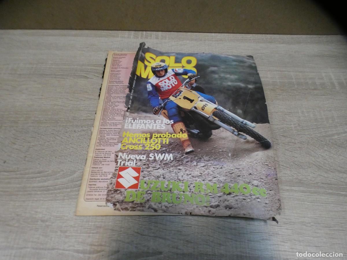 Coleccionismo de Revistas y Peri&oacute;dicos: ARKANSAS1980 REVISTA DEL MOTOR ESTADO DECENTE SOLO MOTO N 229 MARZO 80 TAPA SUELTA