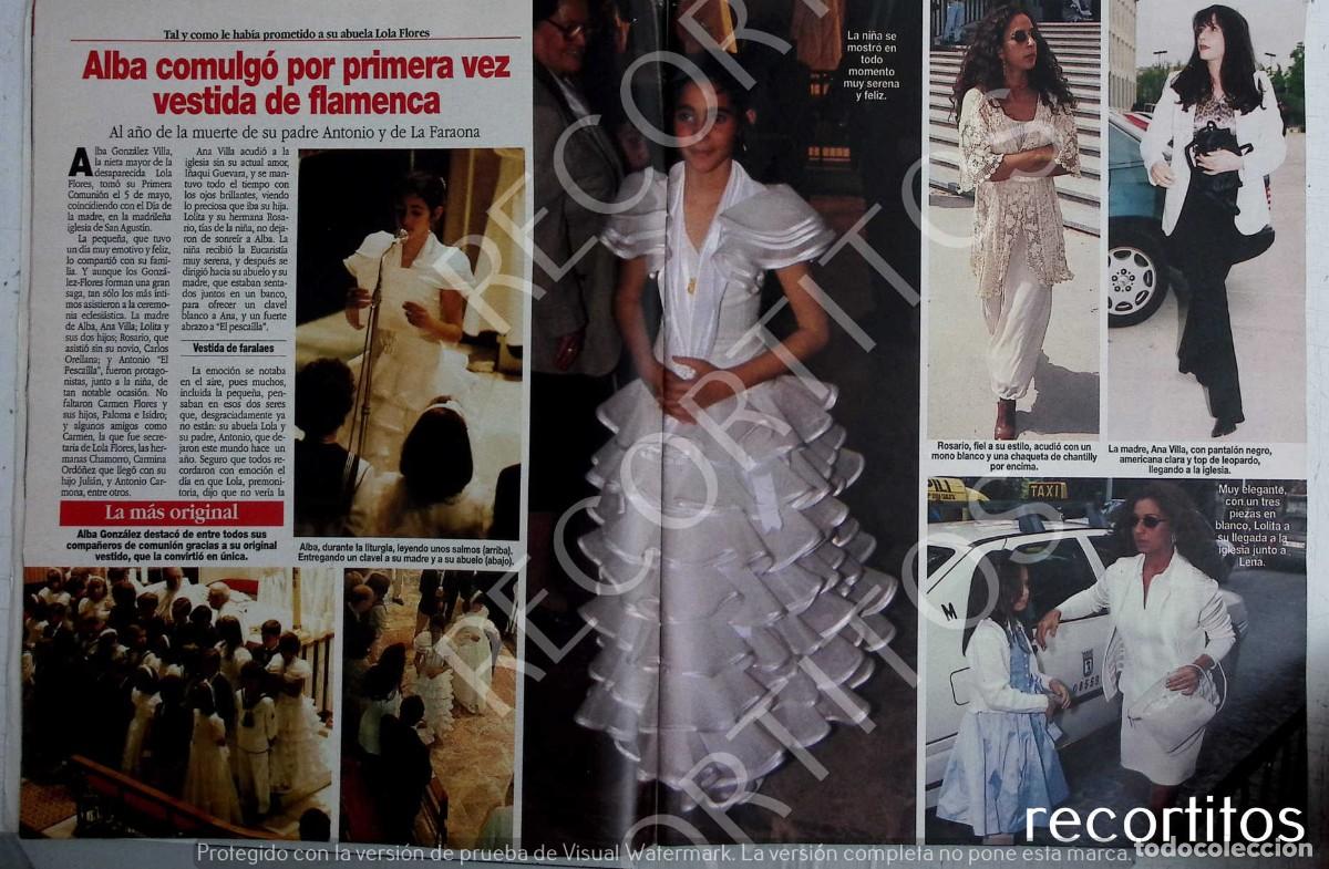 Coleccionismo de Revistas y Peri&oacute;dicos: LA COMUNION DE ALBA FLORES LOLA LOLITA ANTONIO ROSARIO