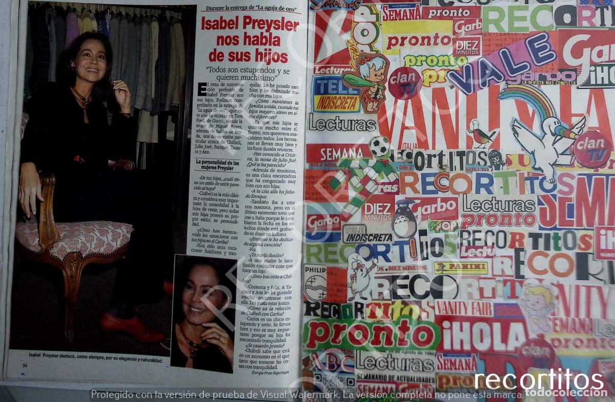 Coleccionismo de Revistas y Peri&oacute;dicos: ISABEL PREYSLER EN DISNEYLAND