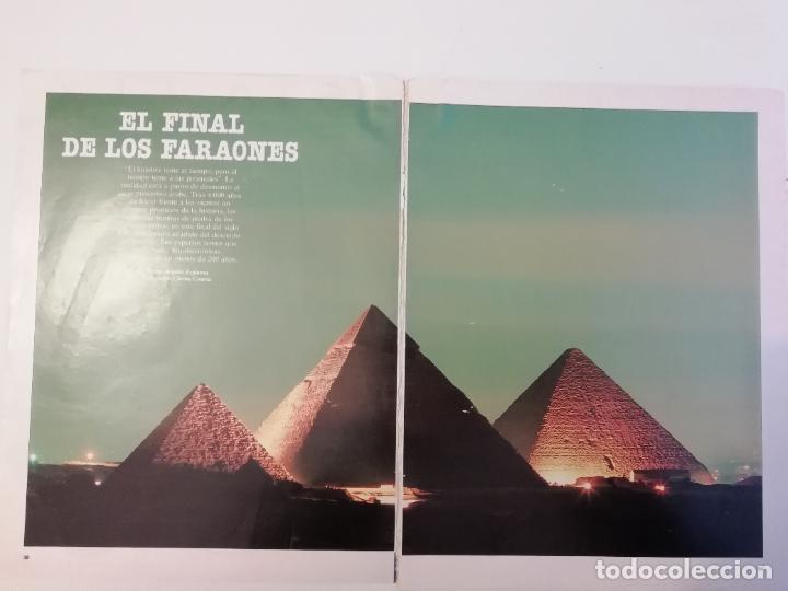 Coleccionismo de revistas y peri&oacute;dicos: Recorte Reportaje El final de los faraones Pir&aacute;mides Antiguo Egipto