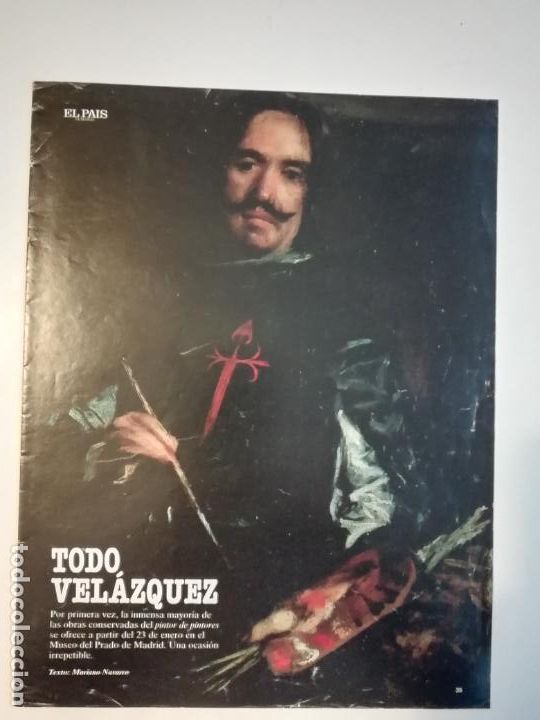 Coleccionismo de Revistas y Peri&oacute;dicos: Recorte Reportaje Todo Vel&aacute;zquez Exposici&oacute;n Museo del Prado Pintura Barroco Arte Mariano Navarro