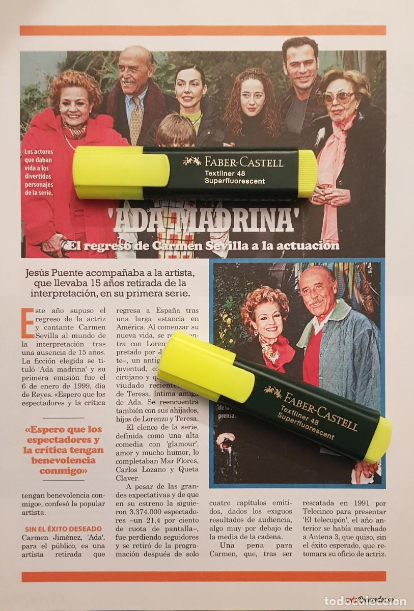 Coleccionismo de Revistas y Peri&oacute;dicos: Reportaje Carmen Sevilla / Jes&uacute;s Puente / Carlos Lozano 18.04.22