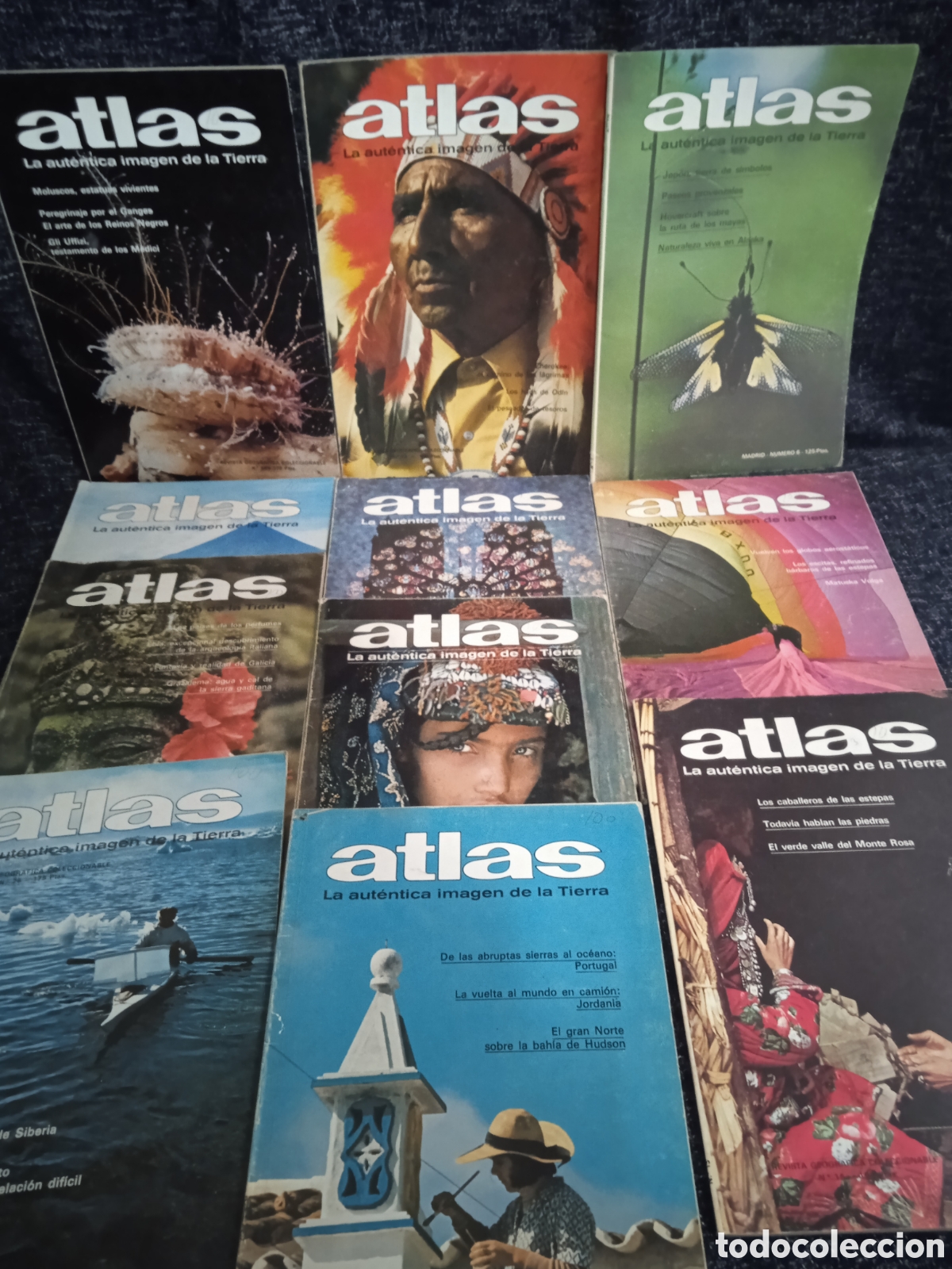 Coleccionismo de Revistas y Peri&oacute;dicos: REVISTA ATLAS - LOTE DE 15 EJEMPLARES - LA AUT&Eacute;NTICA IMAGEN DE LA TIERRA,