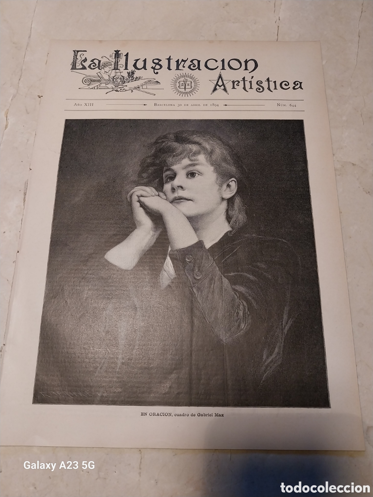 Collectionnisme de Revues et Journaux: REVISTA 1894 DESPU&Eacute;S DEL BAUTIZO DE VOGEL. LA &Uacute;LTIMA REVISTA DE AMLING.POSTIGO DEL ACEITE EN SEVILLA