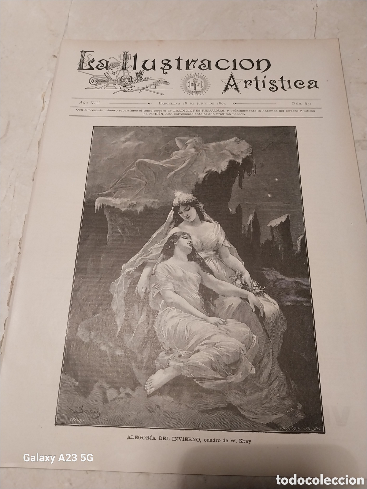 Sammeln von Zeitschriften und Zeitungen: REVISTA 1894 LINEA DE TREN DE ZAIDA A REUS . UN JUDIO DE JERUSAL&Eacute;N. RETABLO CATEDRAL DE BARCELONA
