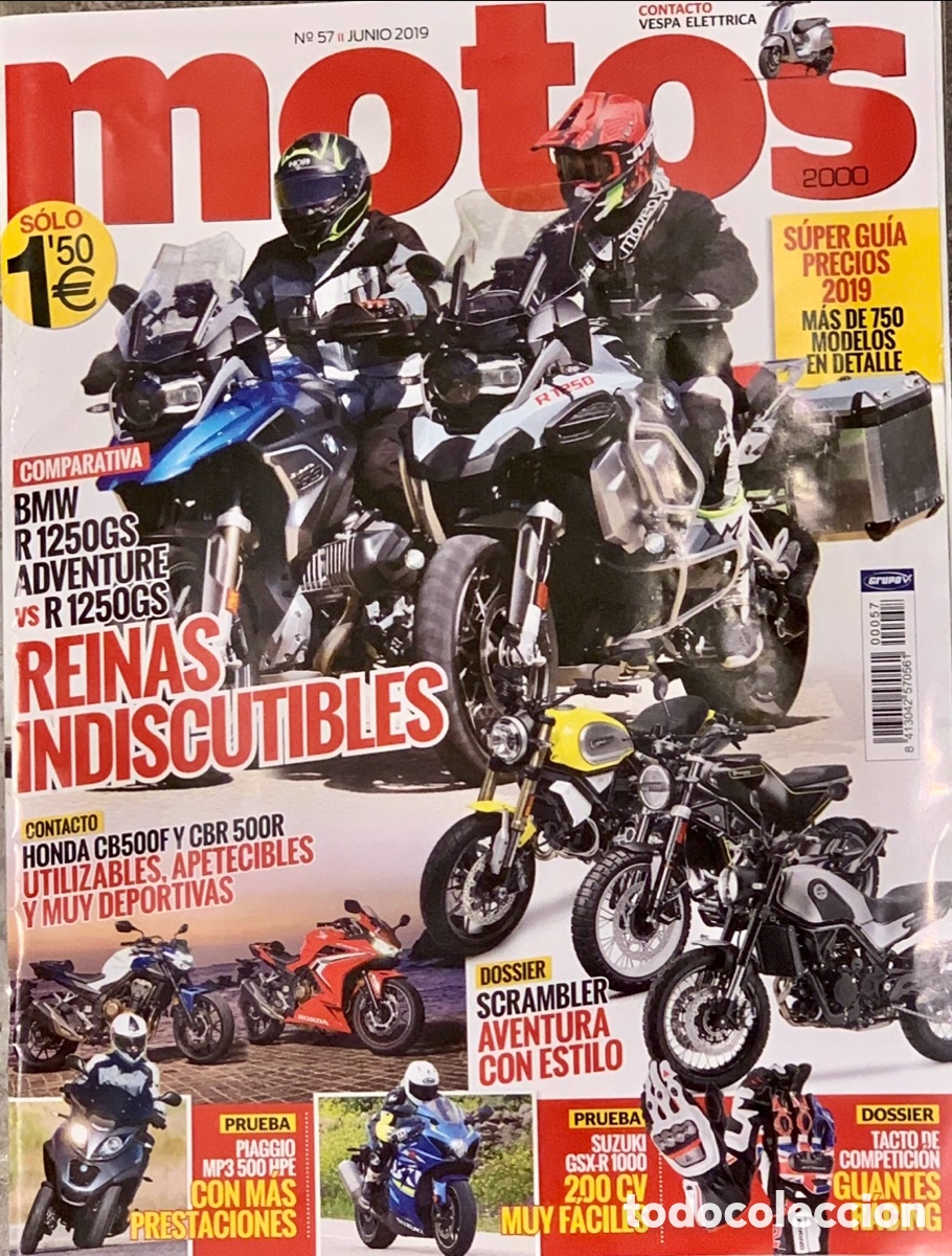 Coleccionismo de revistas y peri&oacute;dicos: Revista. MOTOS. Reinas Indiscutibles. 2019.