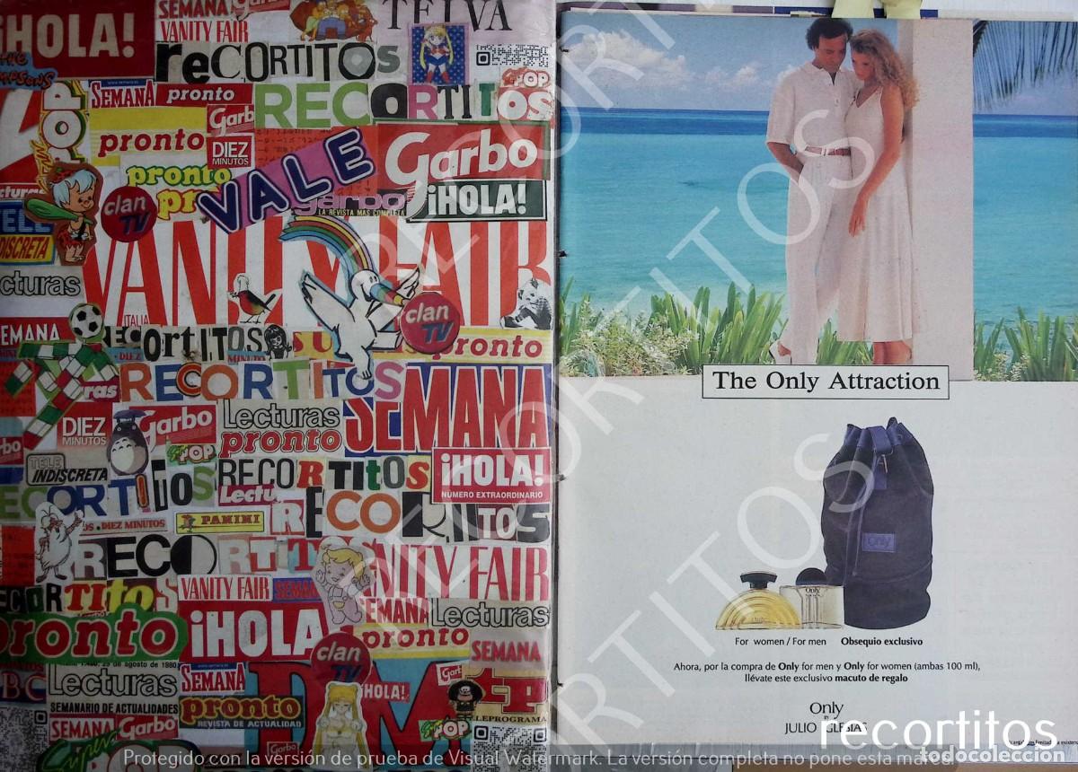 Coleccionismo de Revistas y Peri&oacute;dicos: FAMOSOS EN LA PUBLICIDAD JULIO IGLESIAS ANUNCIO ONLY FRAGANCIA