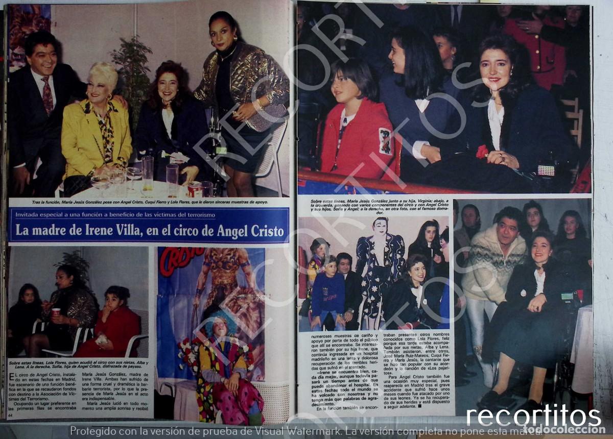 Coleccionismo de revistas y peri&oacute;dicos: LOLA FLORES ALBA CUQUI FIERRO EL CIRCO DE ANGEL CRISTO