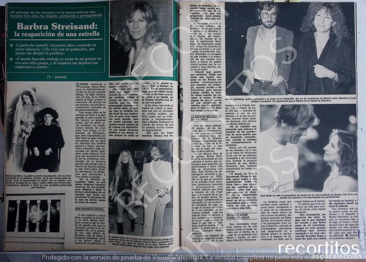 Coleccionismo de Revistas y Peri&oacute;dicos: barbra streisand STEVEN SPIELBERG