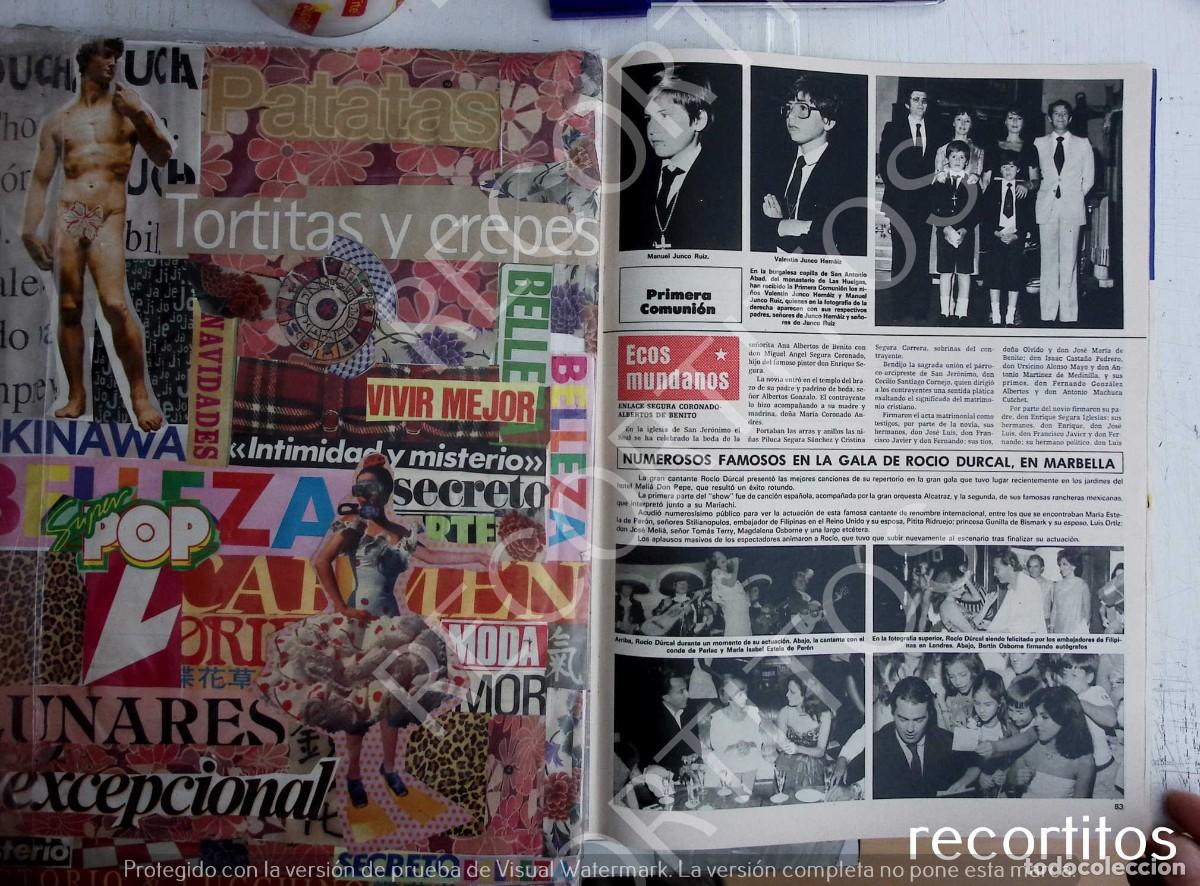 Coleccionismo de Revistas y Peri&oacute;dicos: rocio durcal