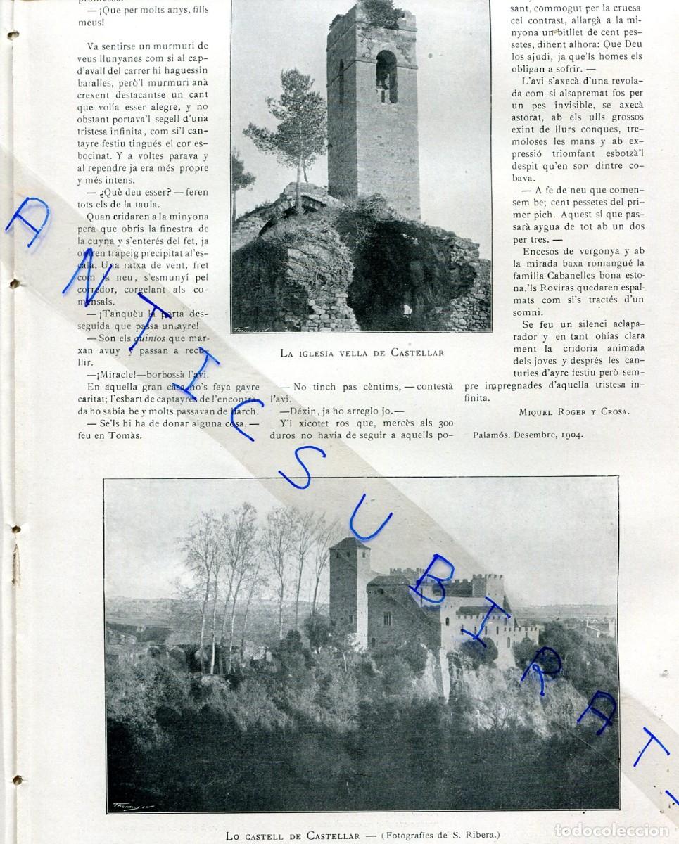 Coleccionismo de revistas y peri&oacute;dicos: REVISTA A&Ntilde;O 1905 CASTELL DE CASTELLAR DEL VALLES CLASQUERI BOLOGNESI EN LIMA POR AGUSTI QUEROL