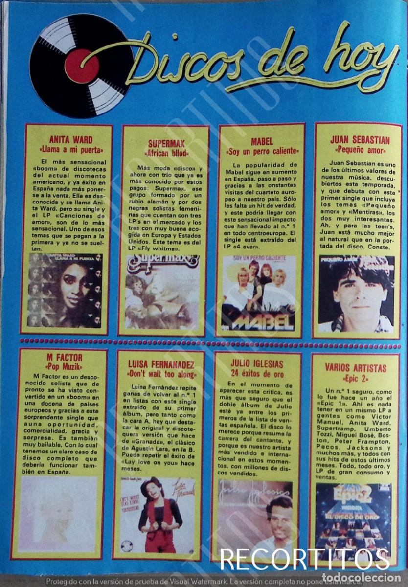Coleccionismo de Revistas y Peri&oacute;dicos: anita ward mabel juan sebastian supermax julio iglesias luisa fernandez m factor