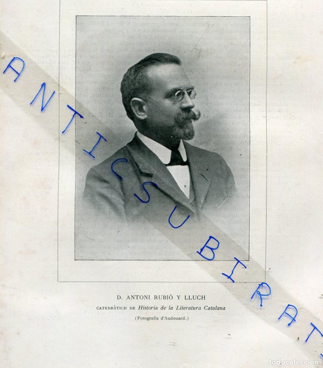 Coleccionismo de Revistas y Peri&oacute;dicos: REVISTA ANY 1904 ANTONI RUBIO LLUCH DOMENECH ESTAPA SALVADOR VINYALS CAN CABANYES ARGENTONA PINEDA