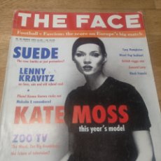 Coleccionismo de Revistas y Periódicos: THE FACE 1993 KATE MOSS SUEDE LENNY KRAVITZ