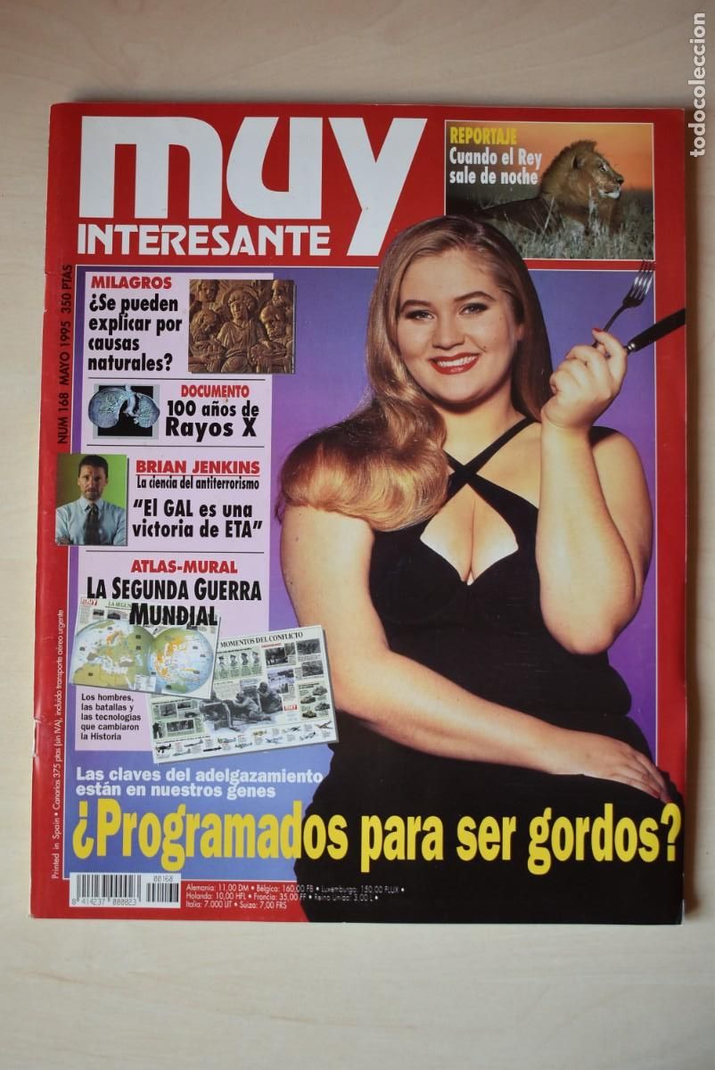 Colecionismo de Revistas e Jornais: Revista Muy Interesante. N. &ordm; 168. &iquest;Programados para ser gordos?