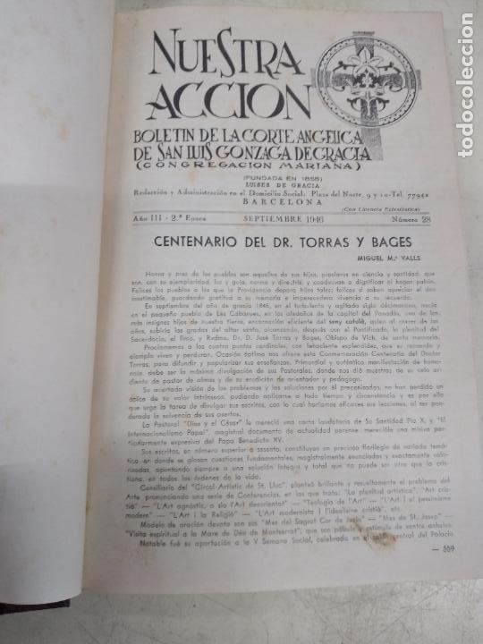 Sammeln von Zeitschriften und Zeitungen: NUESTRA ACCION. BOLETIN DE LA CORTE ANGELICA DE SAN LUIS GONZAGA DE GRACIA. VER DESCRIPCION..