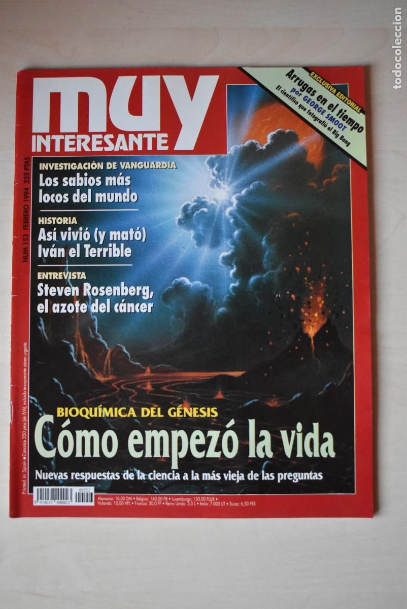 Colecionismo de Revistas e Jornais: Revista Muy Interesante. N. &ordm; 153. C&oacute;mo empez&oacute; la vida