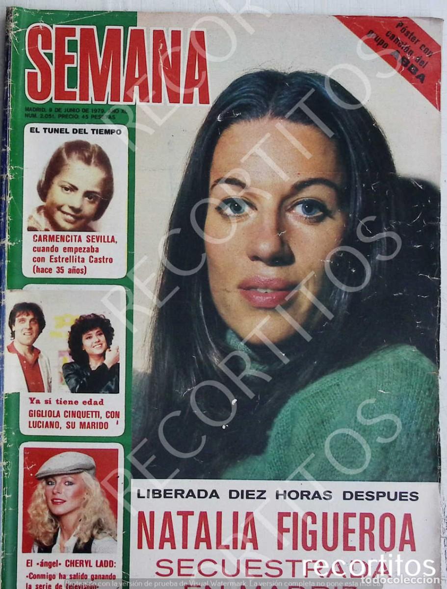 Coleccionismo de Revistas y Peri&oacute;dicos: recorte portada natalia figueroa carmen sevilla gigliola cinquetti cheryl ladd angeles de charlie