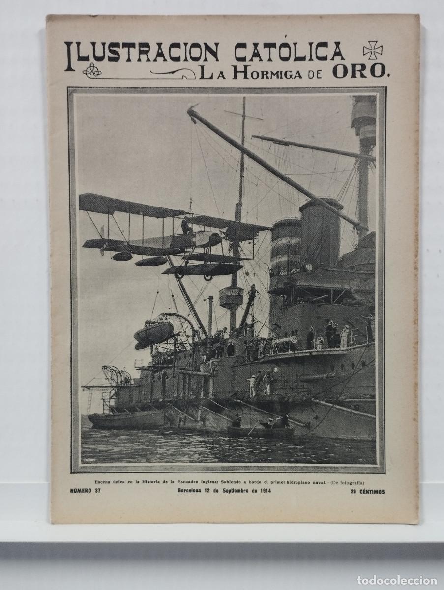 Coleccionismo de revistas y peri&oacute;dicos: LA HORMIGA DE ORO A&Ntilde;O 1914 N&ordm;37 BENEDICTO XV GRANOLLERS 1&ordf; GUERRA MUNDIAL ELGOIBAR