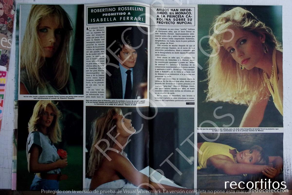 Coleccionismo de revistas y peri&oacute;dicos: isabella ferrari roberto rossellini