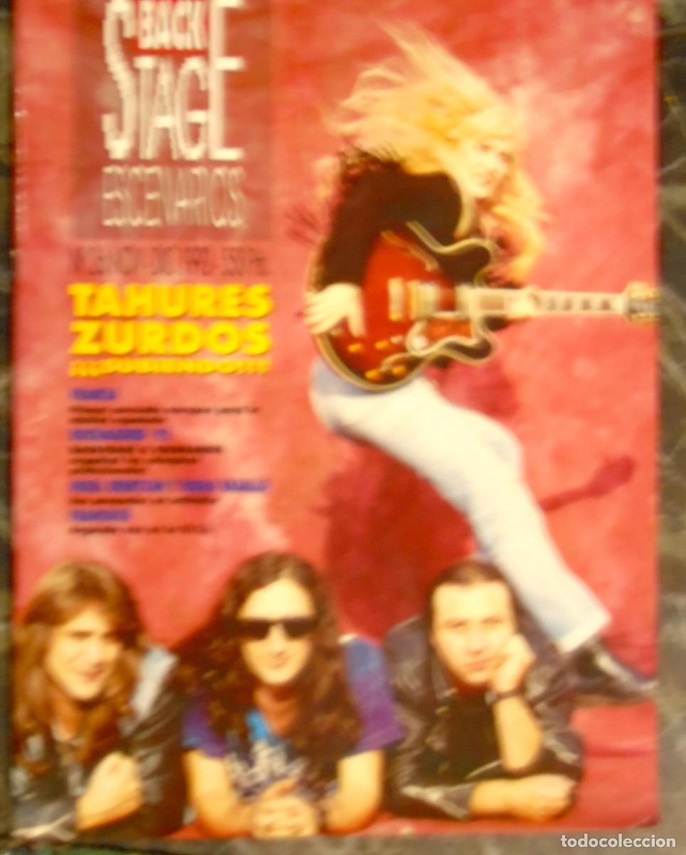 Coleccionismo de Revistas y Peri&oacute;dicos: BACK STAGE - ESCENARIOS - DICIEMBRE 1992 --- MECANO -- TAHURES ZURDOS - ROCK MADRID - MIKEL ERENTXUN