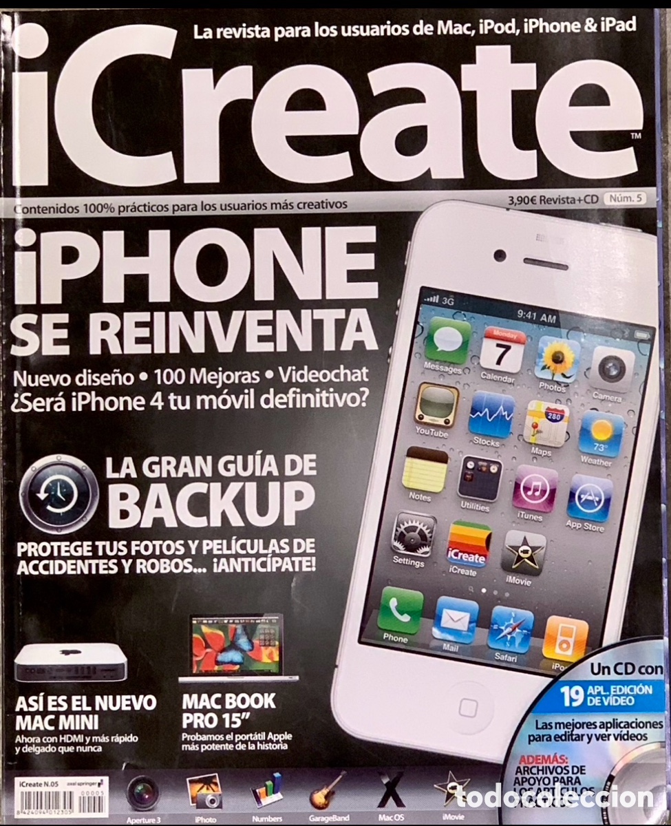 Coleccionismo de revistas y peri&oacute;dicos: Revista iCreate. N&ordm; 5. 2010. iPhone SE reinventa.