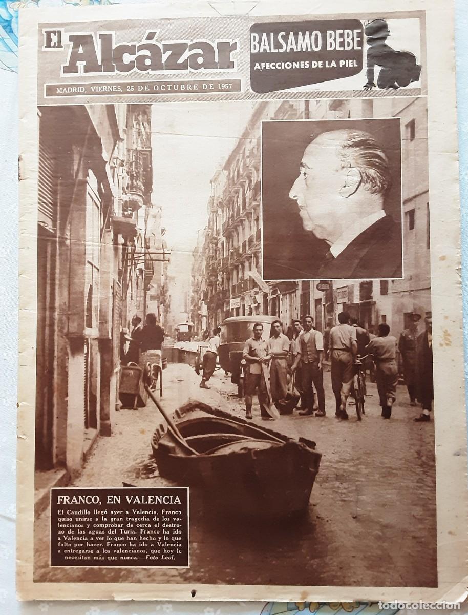 Sammeln von Zeitschriften und Zeitungen: El Alc&aacute;zar, octubre de 1957 Franco en Valencia