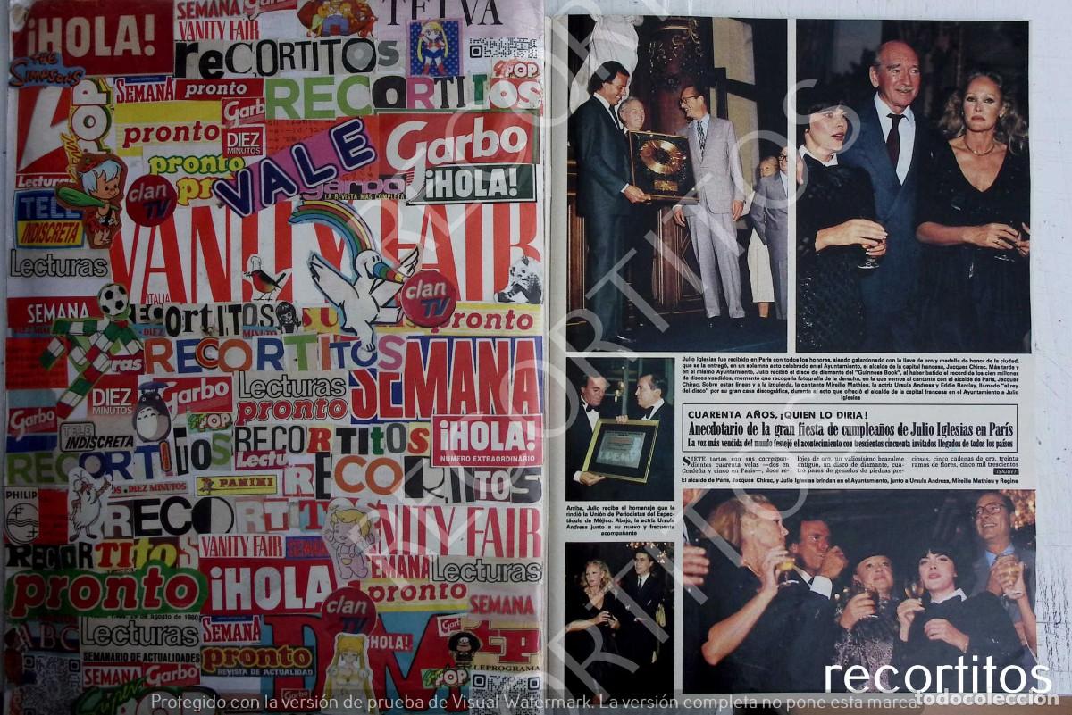Coleccionismo de Revistas y Peri&oacute;dicos: julio iglesias ursula andres mireille mathieu dalida jane seymour regine