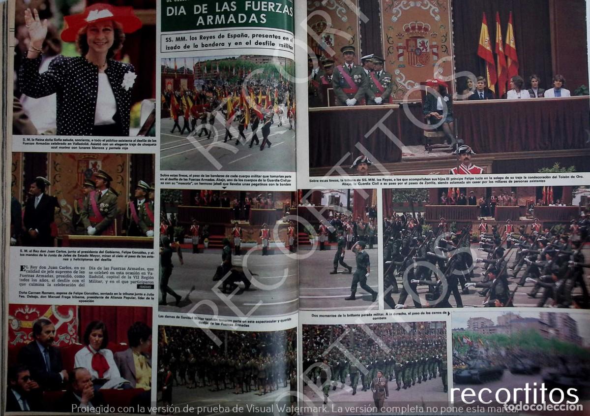 Coleccionismo de Revistas y Peri&oacute;dicos: los reyes en el dia de las fuerzas armada 1984 do&ntilde;a sofia