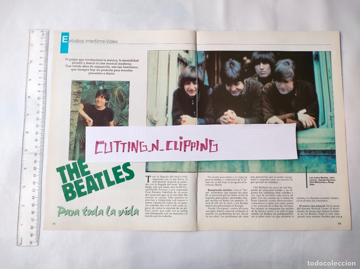 Coleccionismo de Revistas y Peri&oacute;dicos: Clipping [LOS BEATLES](1989) Para toda la vida