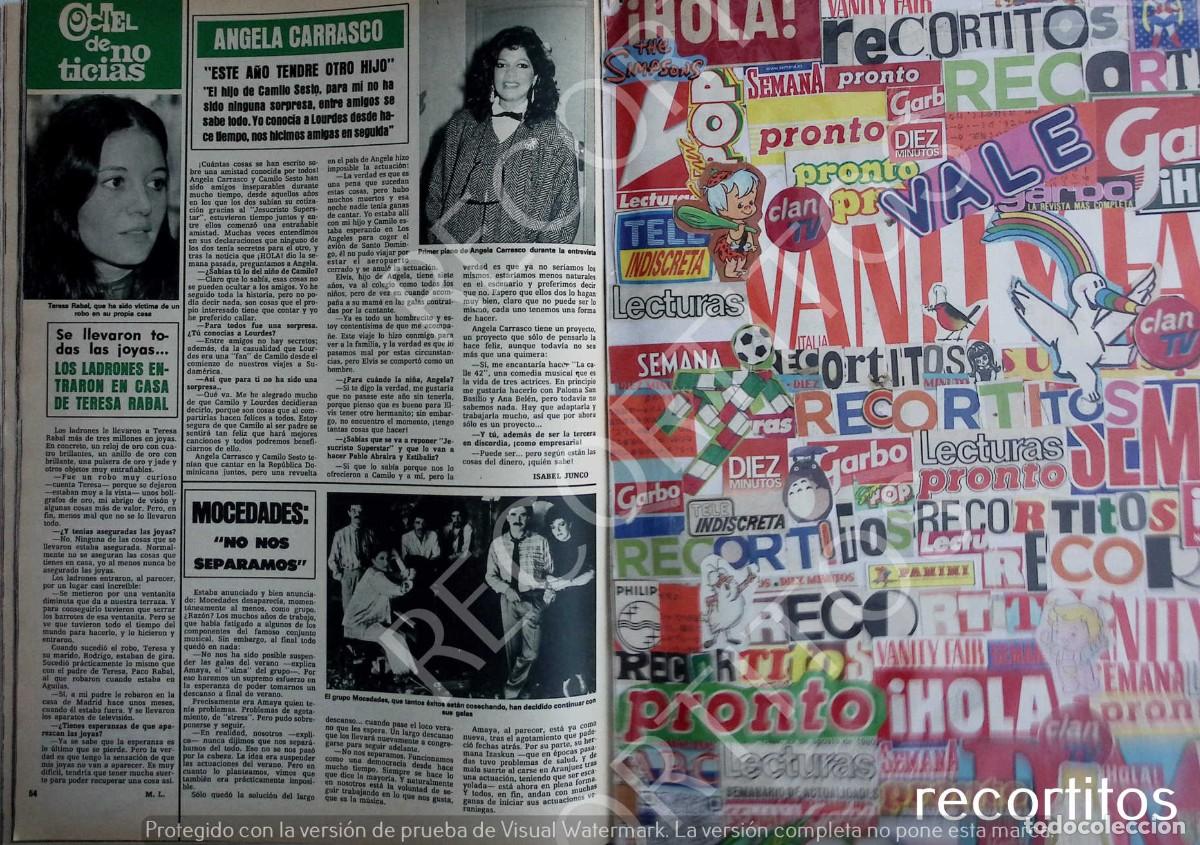 Coleccionismo de Revistas y Peri&oacute;dicos: angela carrasco mocedades teresa rabal
