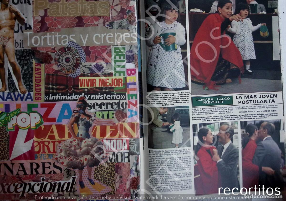 Coleccionismo de Revistas y Peri&oacute;dicos: isabel preysler tamara falco postulante de la cruz roja