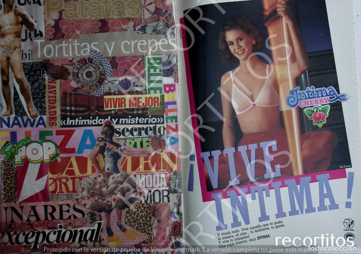 Coleccionismo de revistas y peri&oacute;dicos: INTIMA CHERRY LENCERIA ANUNCIO PUBLICIDAD